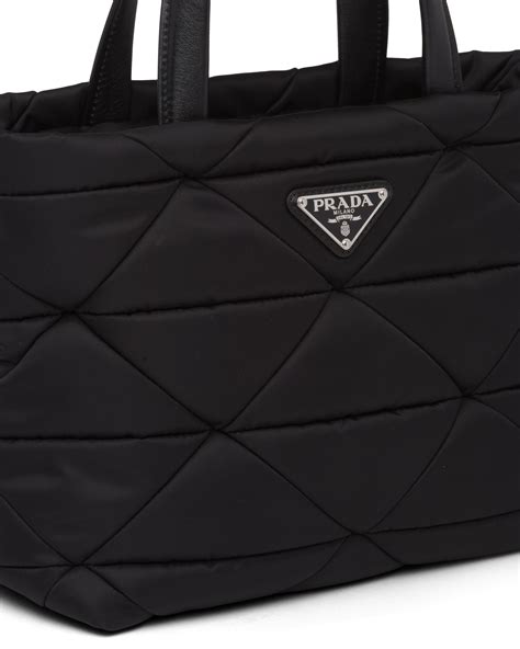 prada re nylon padded tote bag|Prada nylon shoulder bag price.